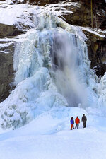 Vereister unterer Krimmler Wasserfall