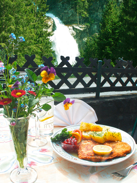 Einfach gut essen am Krimmler Wasserfall Einfach gut essen am Krimmler Wasserfall
